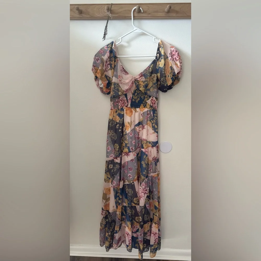 Amazon Floral Patchwork Dress - Multicolor - Picture 1 of 2
